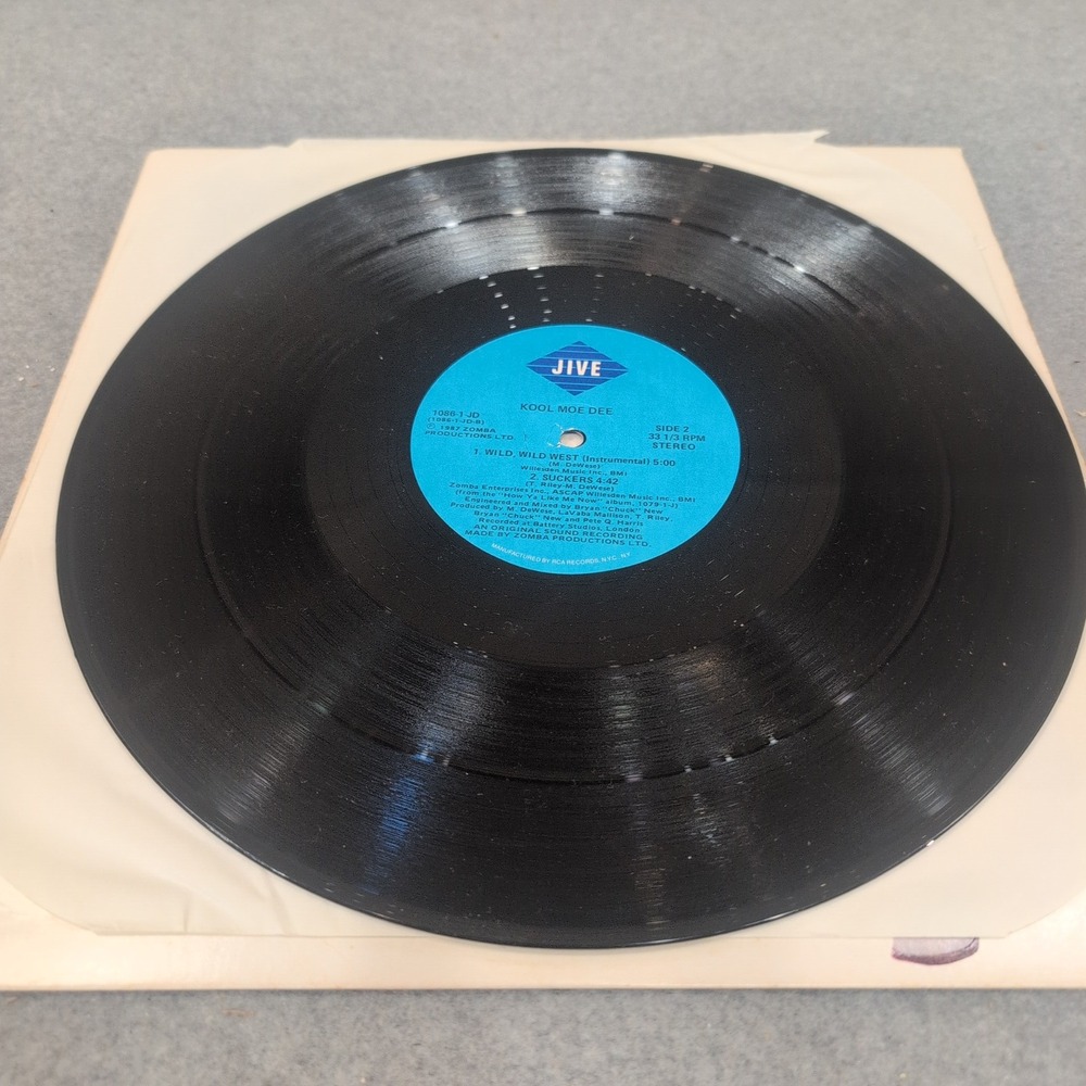 Kool Moe Dee Wild Wild West 12" Vinyl Single 1988 Jive Records 1086-1-JD VG - Picture 4 of 4